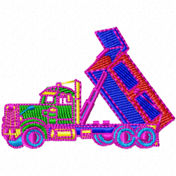 Dumper Truck Embroidery Design 11 Dumper Truck Embroidery Design 11